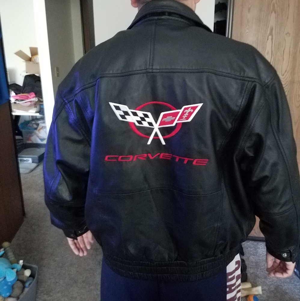 GUC Genuine Leather Corvette Jacket Sz L